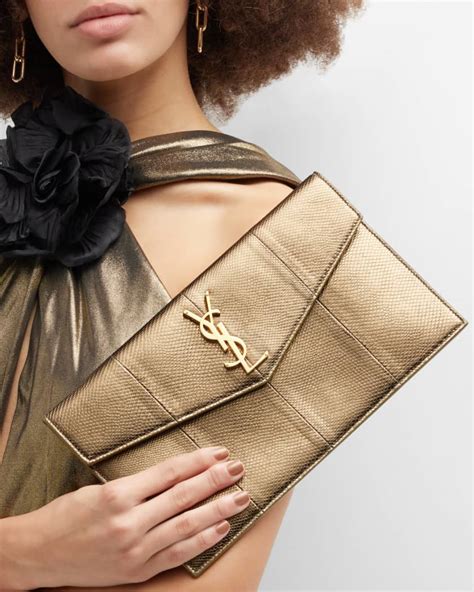 ysl clutch bag snakeskin|ysl snakeskin clutch.